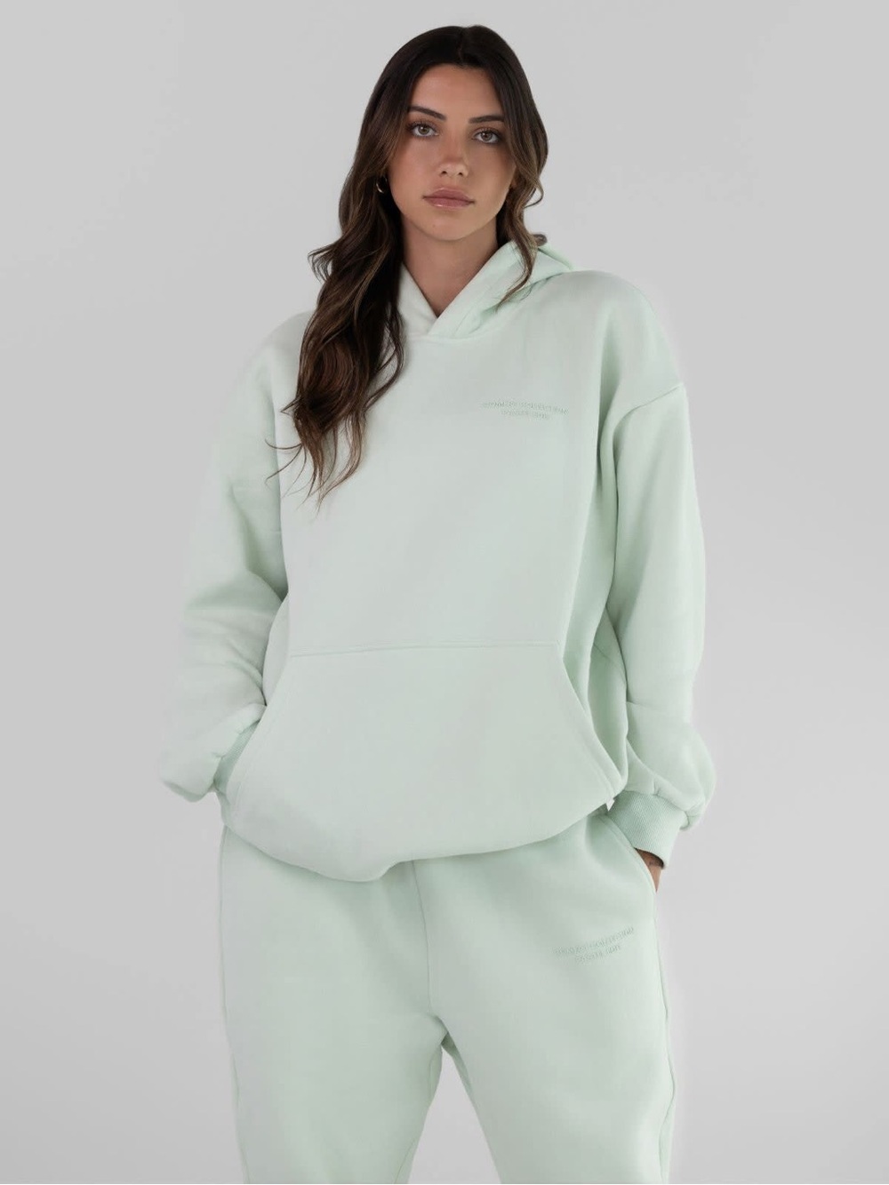 Comfrt The Pastel Edit Collection Hoodie in Mint Green XS Unisex EUC